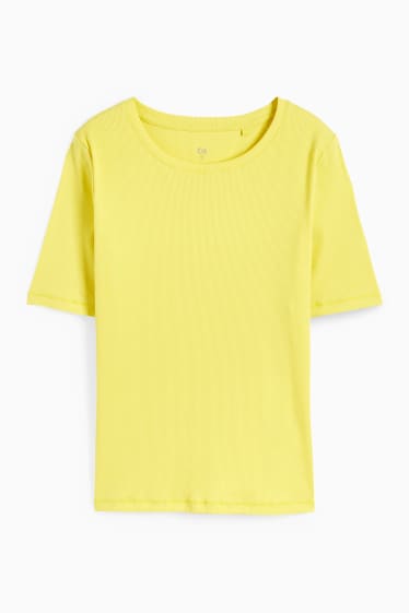 Femmes - T-shirt basique - jaune
