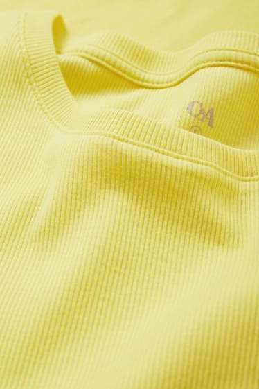 Kobiety - T-shirt basic - żółty