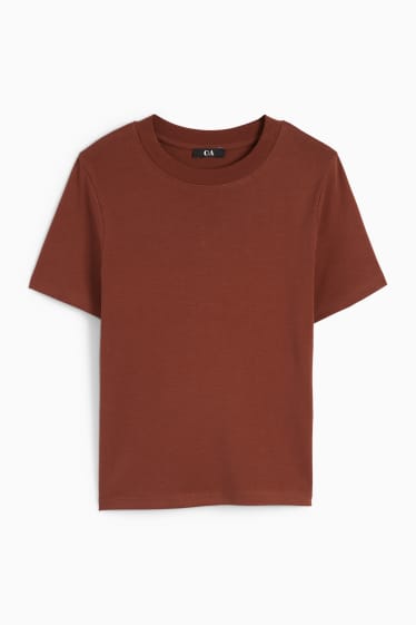 Femmes - T-shirt - marron foncé