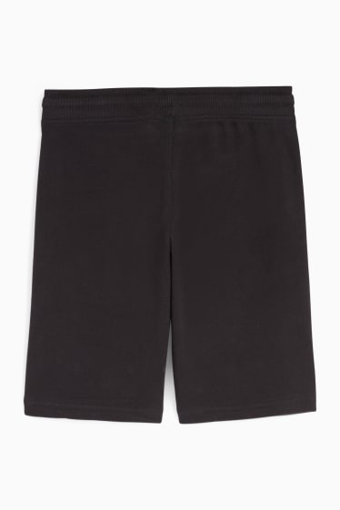 Copii - Pantaloni scurți trening - negru