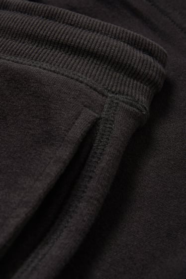 Kinder Buben - Sweatshorts - schwarz