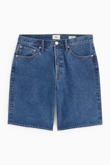 Herren - Jeans-Bermudas - jeansblau