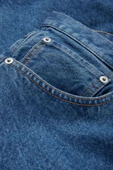 Hommes - Bermuda en jean - jean bleu