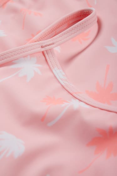 Enfants - Palmiers - maillot de bain - LYCRA® XTRA LIFE™ - rose