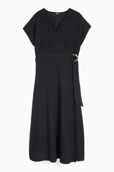 Women - Wrap dress - black