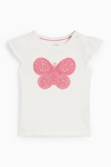 Babies - Butterfly - baby outfit - 2 piece - cremewhite