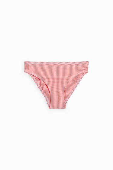 Kinder - Bikini - LYCRA® XTRA LIFE™ - 2 teilig - gestreift - pink