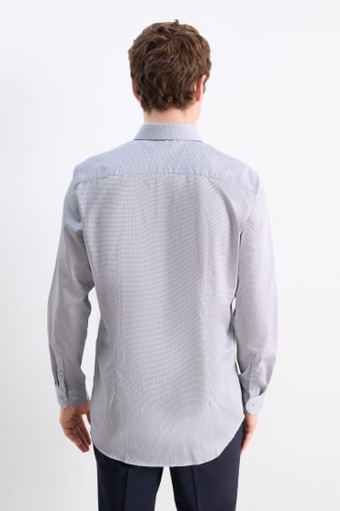 Hombre - Camisa de oficina - slim fit - cutaway - de planchado fácil - violeta claro