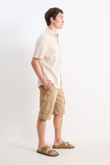 Uomo - Shorts cargo - beige