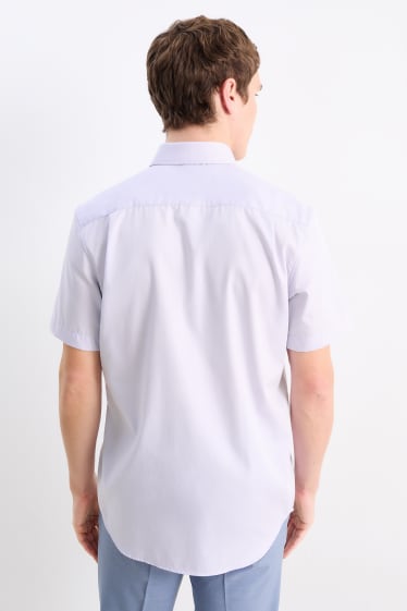 Men - Shirt - regular fit - kent collar - easy-iron - light violet
