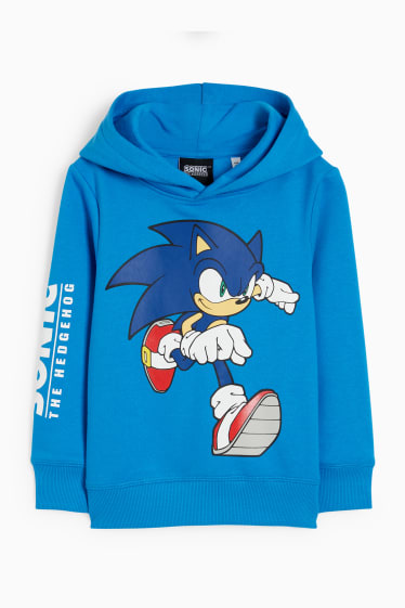 Kinderen: jongens - Sonic - hoodie - lichtblauw