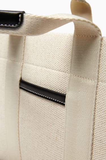 Women - Shoulder bag with detachable bag strap - black