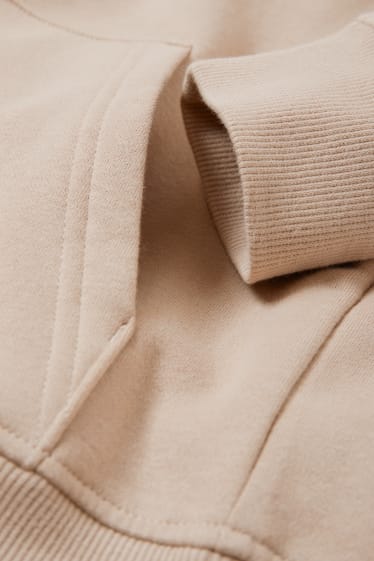 Enfants garçons - Sweat à capuche - genderneutral - taupe