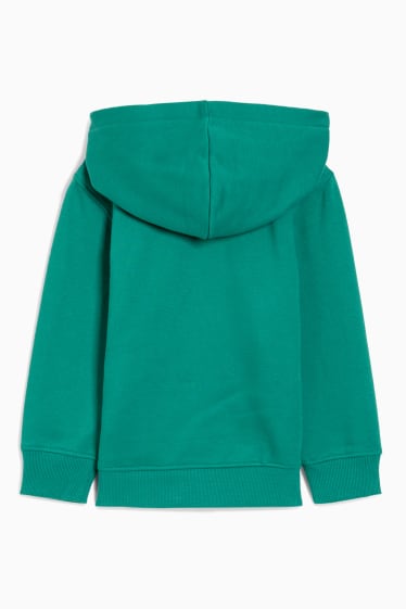 Children - Zip-through sweatshirt with hood - genderneutral - green