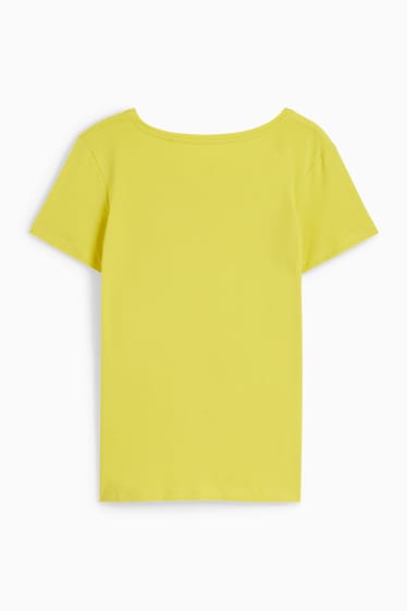 Dámské - Tričko basic - žlutá