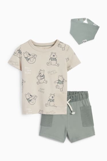Babys - Winnie de Poeh - baby-outfit - 3-delig - grijs