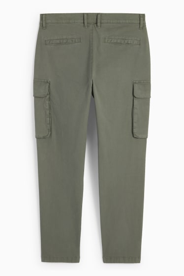 Bărbați - Pantaloni cargo - regular fit - verde