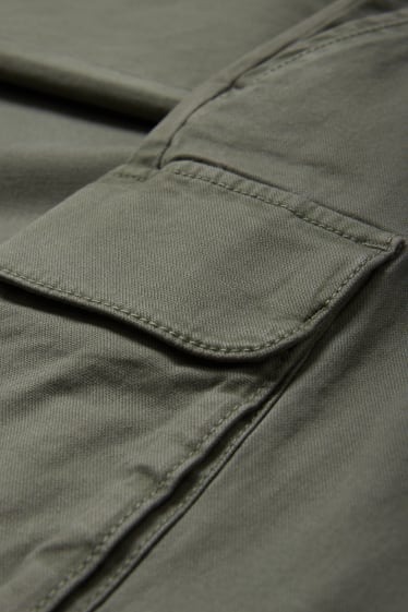 Uomo - Pantaloni cargo - regular fit - verde