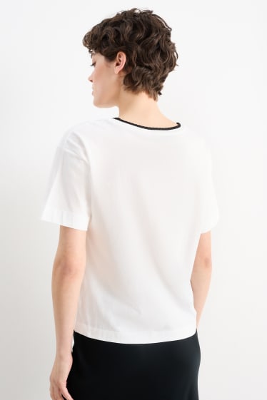 Mujer - Camiseta - blanco roto