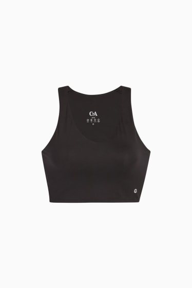 Women - Sports bra - padded - 4 Way Stretch - UV protection - black