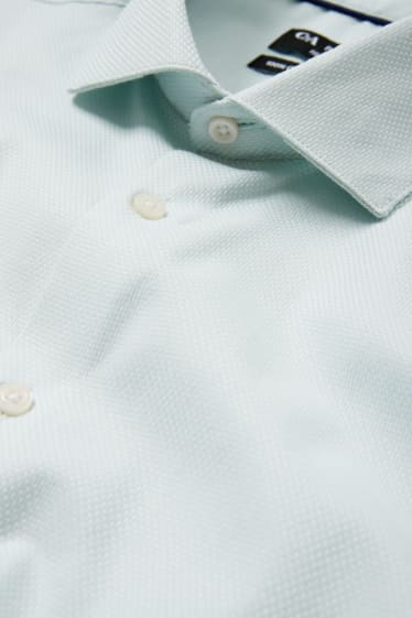 Men - Business shirt - regular fit - cutaway collar - easy-iron - mint green