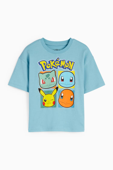 Niños - Pokémon - camiseta de manga corta - azul
