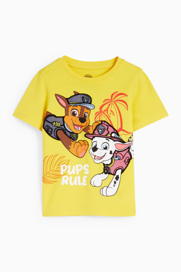 Dzieci - Psi Patrol - koszulka z krótkim rękawem - żółty