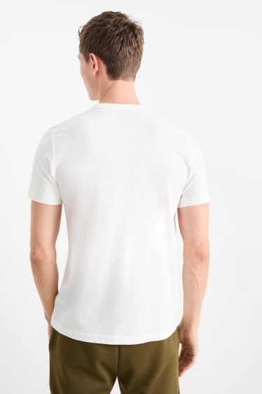 Mężczyźni - Koszulka funkcyjna - kremowobiały