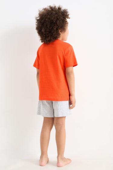 Dzieci - Pokémon - krótka piżama - 2 części - pomarańczowy