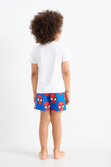 Kinder - Spider-Man - Shorty-Pyjama - 2 teilig - weiß