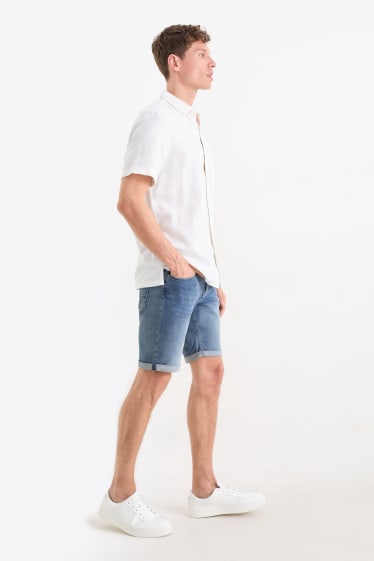 Heren - Korte spijkerbroek - Flex jog denim - LYCRA® - jeanslichtblauw