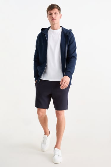 Uomo - Shorts di felpa - blu scuro