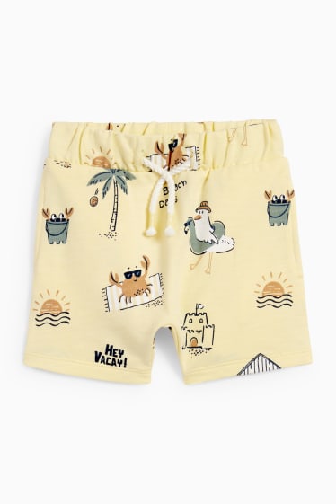 Bebés - Playa - shorts deportivos para bebé - amarillo claro