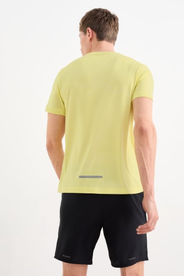 Pánské - Funkční tričko - světle žlutá