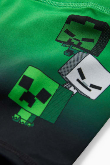 Kinder - Minecraft - Badehose - LYCRA® XTRA LIFE™ - grün