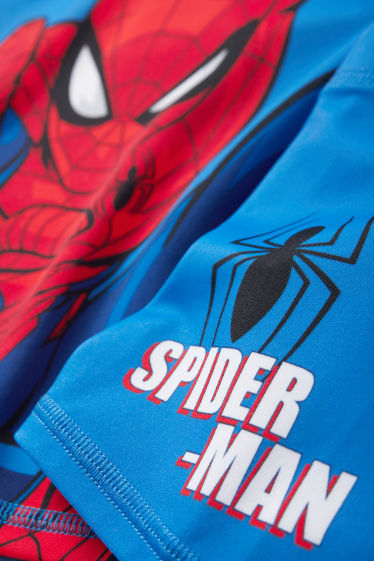 Dzieci - Spider-Man - strój kąpielowy chroniący przed promieniowaniem UV - LYCRA® XTRA LIFE™ - 2 części - niebieski