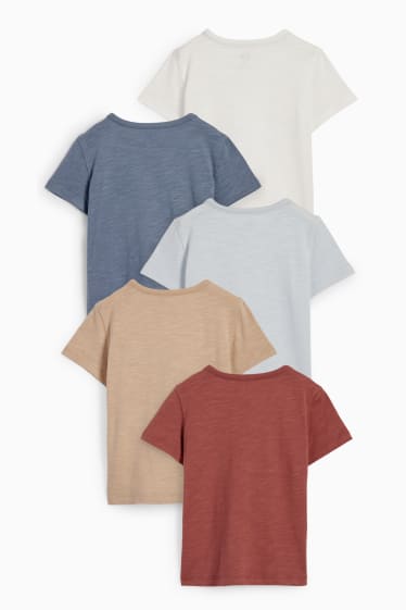 Bebés - Pack de 5 - camisetas de manga corta para bebé - marrón
