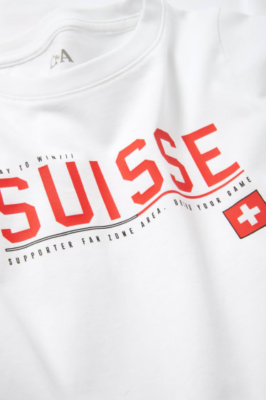 Bambini - Svizzera - t-shirt - bianco
