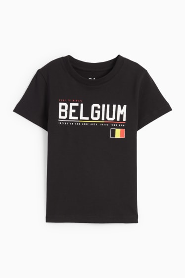 Kinder - Belgien - Kurzarmshirt - schwarz