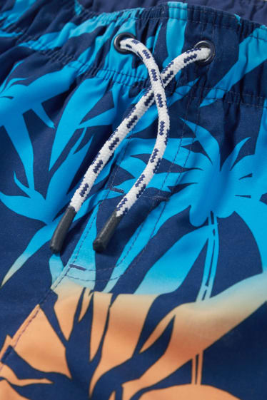 Children Boys - Palm - swim shorts - dark blue