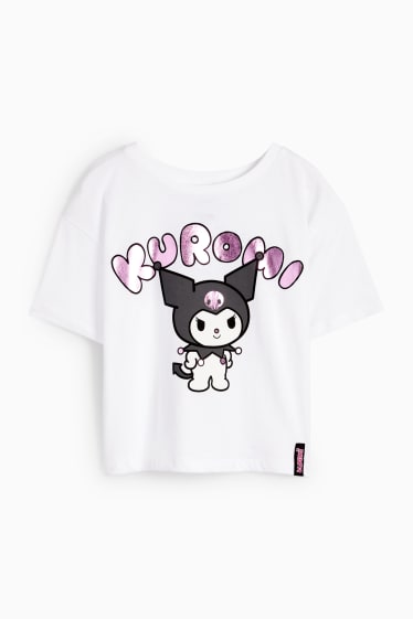 Niños - Kuromi - camiseta de manga corta - blanco
