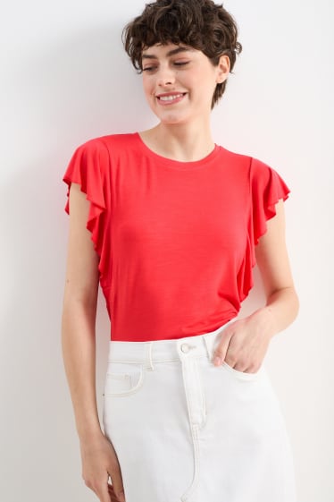 Femmes - T-shirt basique - rouge