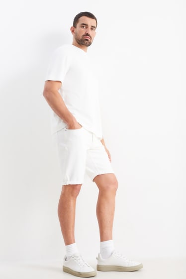 Hombre - Shorts vaqueros - blanco