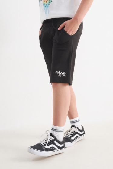 Children - Skater - sweat shorts - black