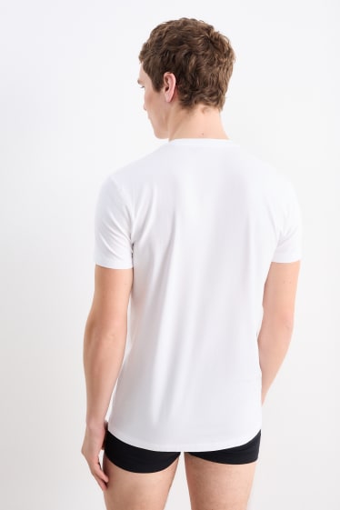 Hombre - Pack de 2 - camisetas interiores - Flex - LYCRA® - blanco