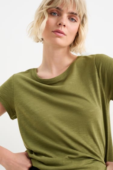 Donna - T-shirt basic - verde