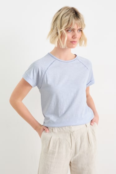 Kobiety - T-shirt - jasnoniebieski
