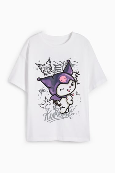 Dzieci - Kuromi - koszulka z krótkim rękawem - biały