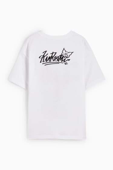 Children Girls - Kuromi - short sleeve T-shirt - white