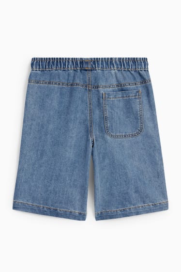 Kinder - Jeans-Bermudas - helljeansblau